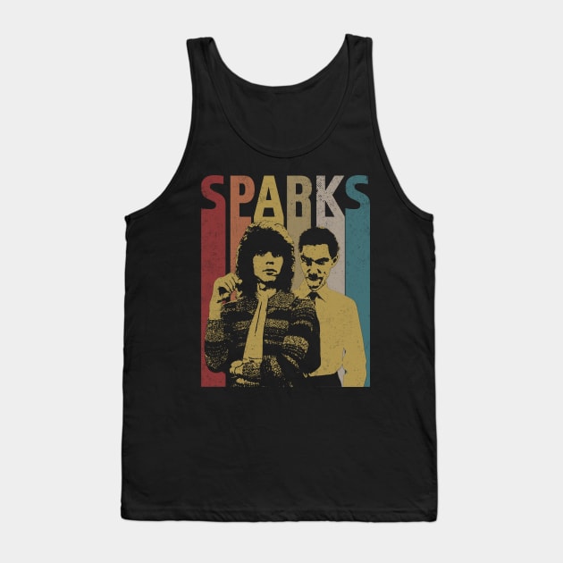 My Favorite Sparks Retro-Style Fan Art Design Tank Top by MuscularRobot